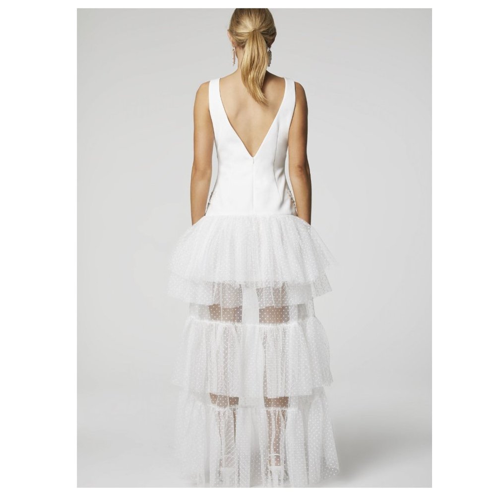 NWT Elliatt Juliette White Lace High Low Dress - Picture 10 of 16